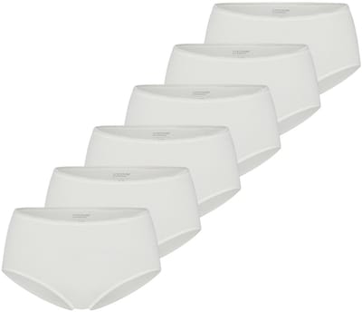 uncover by Schiesser Dames midi slip 6 pack Basic