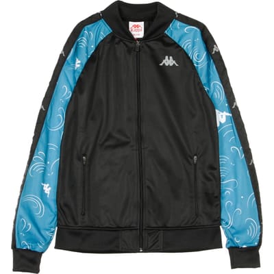 Banda Bomber Slim Graphic-jack voor heren, zwart/blauw Japan/zilver