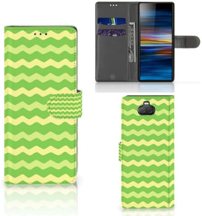 Sony Xperia 10 Telefoon Hoesje Waves Green