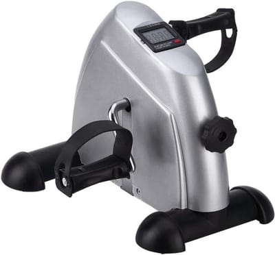 Mini Hometrainer - Fitnessapparaat - Thuis Trainen - Instelbare Weerstand - 4 Kilogram - Zilver