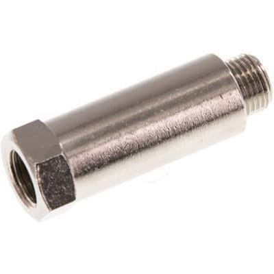 G 1/8'' F/M Vernikkeld Messing Verlengstuk 16 Bar - 36 mm [2 Stuks]