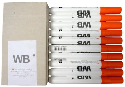 Whiteboardmarker Oranje 10 stuks