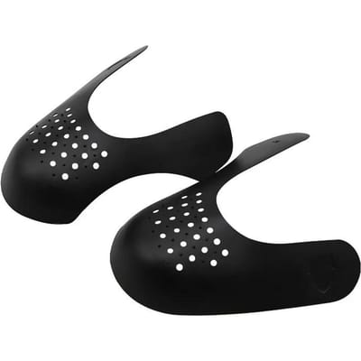 1 Paar Sport Schoenen Bescherming Anti Kreuk Schoenenbeschermer voor Sneakers Neuskapjes Anti-kreuk Ondersteuning Schoenspanner Verlengstuk zwart