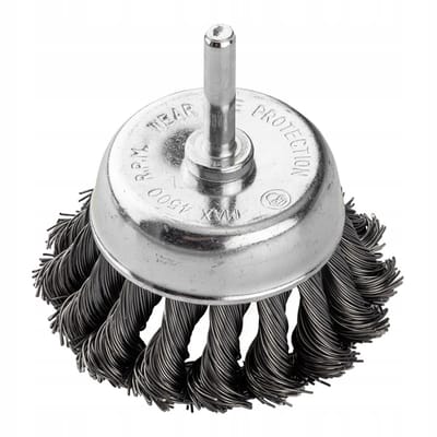 GRAPHITE Staal Draadborstel 75mm 6mm Schroefdraad