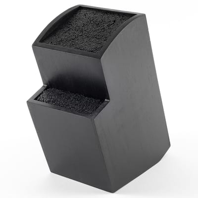 Dailygoods- Messenblok Hoogwaardig Acaciahout - Messenhouder Zonder Messen - Roestvrij Staal - Magnetisch - Duurzaam - Elegant Design