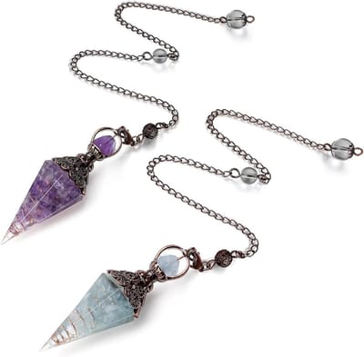 Kristallen Hanger Zeshoekige Chakra Healing Pendulum Ketting voor Spirituele Genezing