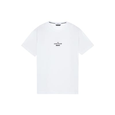 Stone Island Korte Mouw T-shirt Wit Heren Tops 76152NS91-V0001 S white