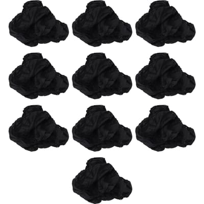 10 pièces Sous-vêtements jetables pour hommes Portables Bain de pieds Spa Sauna Salon de beauté Slips doux et respirants black