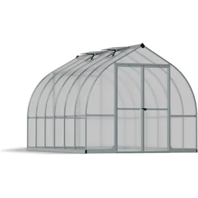 Canopia Tuinkas Bella 8x12 - Polycarbonaat - Zilver - 244x364x219cm