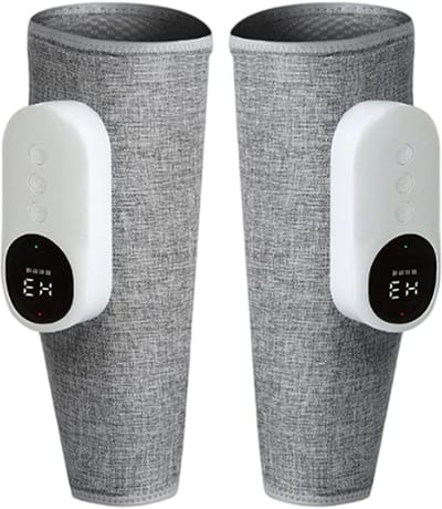 longziming -Draagbaar Beenmassageapparaat – 3 Modi en 3 Intensiteitsniveaus – Comfortabel en Verstelbaar Ontwerp met Klittenbandsluiting – Lichtgewicht en Gebruiksvriendelijk