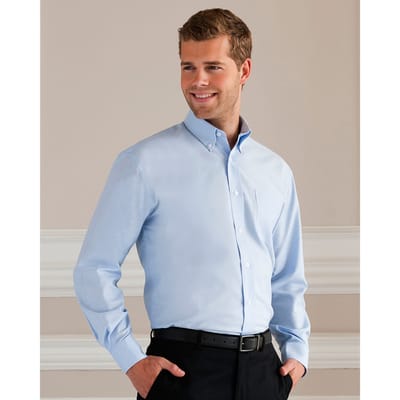 Russell Collectie Heren Lange Mouw Easy Care Oxford Shirt (Oxford Blauw)