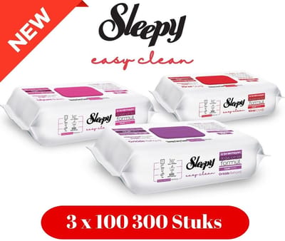 Sleepy Easy Clean Reinigingsdoekjes - Surface cleaning towel - Schoonmaakdoekjes 3x100 (300 Stuks)