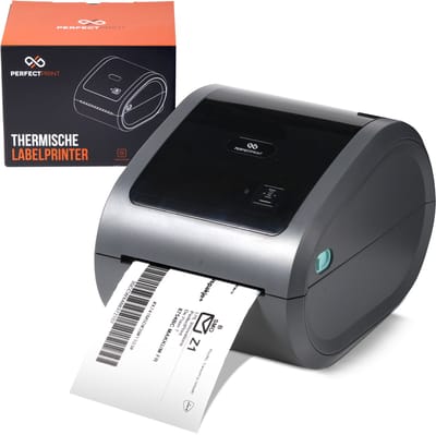 PerfectPrint Labelprinter - Labelmaker - Thermische Printer - USB & Bluetooth Verbinding - Verzendlabel Printer PostNL & DHL + verzendetiketten