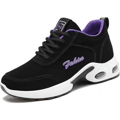 Damesschoenen Casual Schoenen Dames Lente en Herfst Nieuwe Luchtkussenschoenen Sportschoenen Damesschoenen 42 black