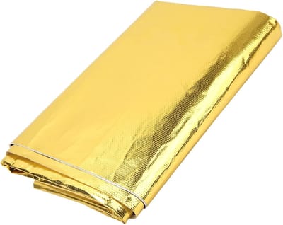 Hitteschild Folie - Isolatie Tape - Draad Omwikkelen - Hoge Temperatuur Bestendig - 99 X 119 Cm - Goud