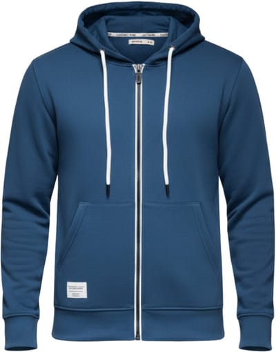 OMBRE Sweater - Regular Fit - Katoen - Lange Mouw Donkerblauw S