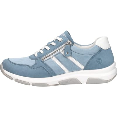 Remonte D1S04-10 Sneakers Blauw Leer en Suede Dames - Blauw - 41