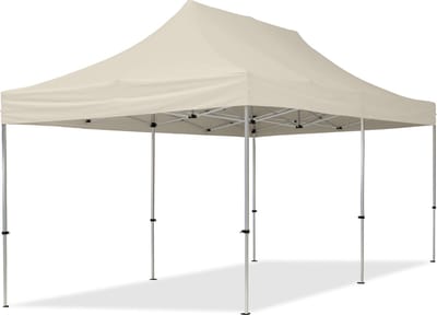3x6 m Easy Up partytent Vouwpaviljoen, ECONOMY alu 32mm, crème