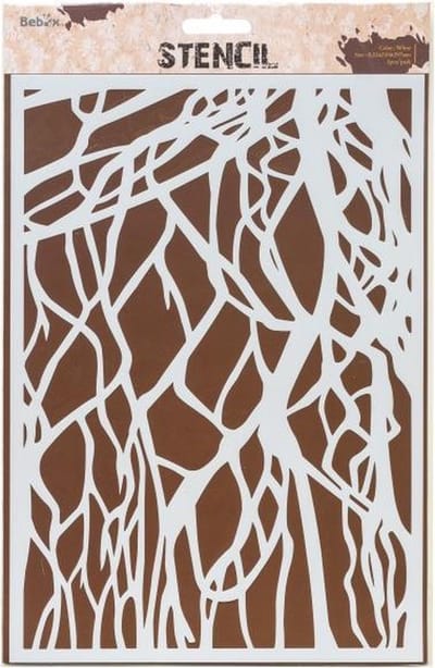 Sjabloon - Hobbysjabloon patronen - Achtergrond sjablonen - Wortels - 21x29,7cm - A4 - AMI