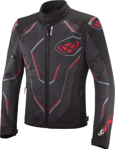Ixon Demoniak Zwart Rood Textiele Motorjas - Jas