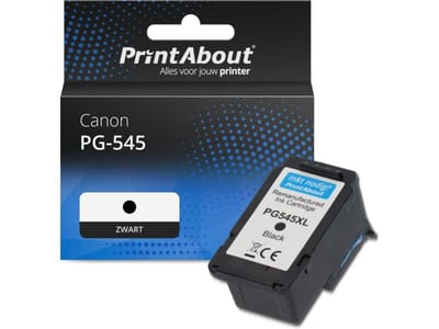 PrintAbout huismerk Inktcartridge PG-545 Zwart Geschikt voor Canon