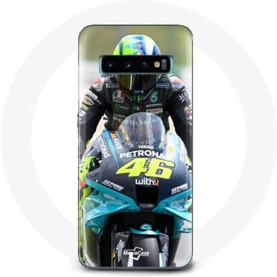 Hoesje voor Samsung Galaxy S10 Valentino Rossi Motorcycle Racing Driver 46
