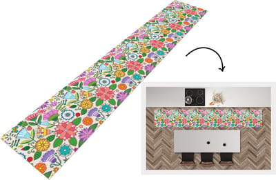 Keukenloper - Loper keuken - Bloemen - Regenboog - Vlinder - Design - 300x50 cm - Keukenloper vinyl