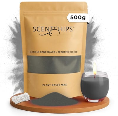 Scentchips Kaarsenzand - Zand voor Kaarsen - Kaarsen Decoratie - Kaarsen Vulling - Kaarsen Accessoires - 500 gram