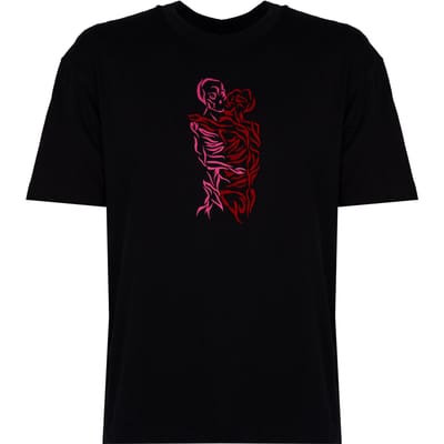 Les Hommes T-Shirt Love After Death Mannen zwart