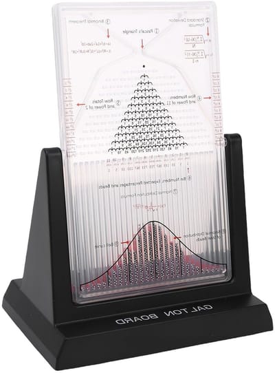 Probability Demonstrator Galton Board, Wiskundig Model met Normale Verdeling, Leerhulpmiddel voor Kansrekening en Statistiek met 2800 Metaal Kralen