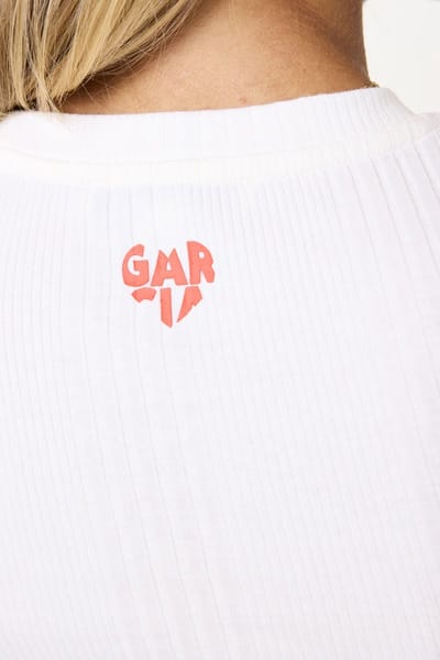 GARCIA Meisjes T-shirt Wit Korte mouw
