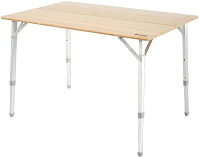 Happy Rhino - Campingtafel Bamboe Wilpattu Inklapbaar - Eettafels - Hout - 100 x 65