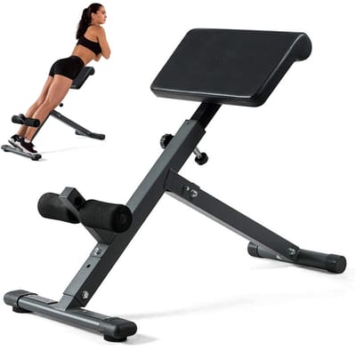 Dailygoods- Hyperextensiebank 5-instellingen - Opvouwbaar - Trainingsbank - Buiktrainer - Schokbestendig - Tot 350 pond belasting - Fitnessbank