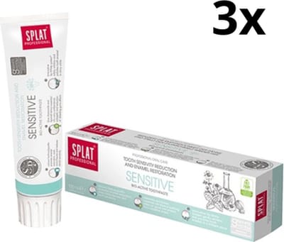 Splat Professional Sensitive Tandpasta – 3 x 100 ml – Voordeelverpakking