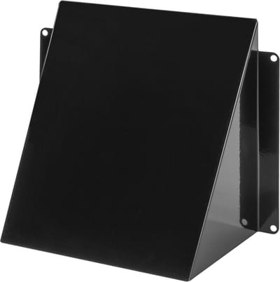 Ventilatierooster Zwart Verzinkt Staal 15x15 cm - Rechthoekige Externe Buitenlucht Afdekking