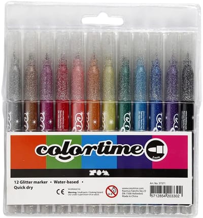 Glitterstiften (12) - 2 mm