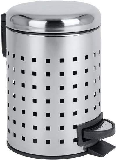 Ronde Metalen Pedaalemmer met Soft-Close Deksel voor Badkamer en Keuken