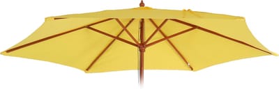 Vervangende hoes voor parasol Florida, parasolhoes Vervangende hoes, Ø 3 m polyester 6 stokken ~ geel