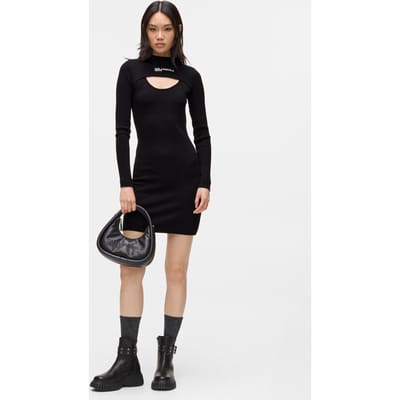 Karl Lagerfeld Klj Cut Out Knit Dress Black Taglia: M | Abiti Mini Outlet | Donna | Nero