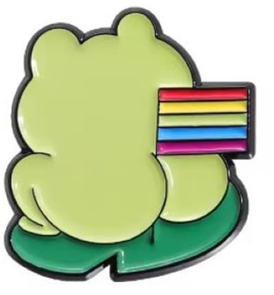 Pin Broche - enamel pin - kledingspeld - Kikker bil pride