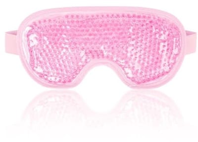 Dailygoods- Oogmasker verkoelend - Oogmasker voor donkere kringen - Oogmasker voor gezwollen ogen - Oogmasker migraine - Oogmasker droge ogen - Oogmasker met gelparels (20 x 10 cm) - Koelmasker