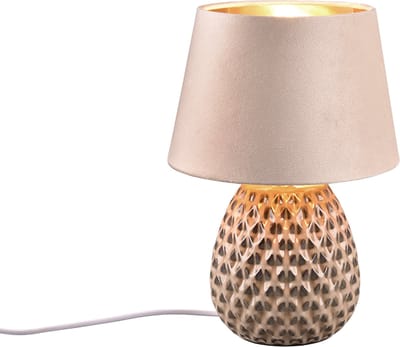 REALITY ARIANA - Tafellamp - Beige - excl. 1x E27 4 W - Snoerschakelaar