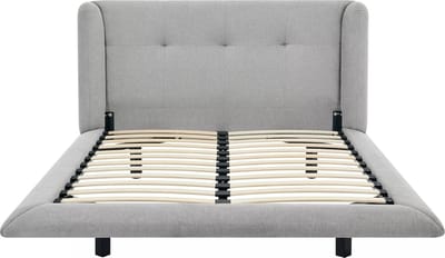 Vente-unique Bedframe stof lichtgrijs 140 x 190 cm PENAVI