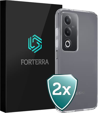 Hoesje 2 Stuks - Geschikt voor OPPO A80 - Sterk & Shockproof - Back Cover - Case Siliconen - Telefoon Hoes - Transparant