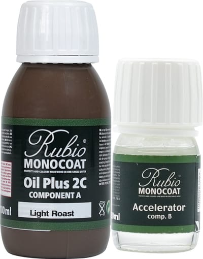Rubio Monocoat Oil Plus 2C - Ecologische Houtolie in 1 Laag voor Binnenshuis - Light Roast, 130 ml