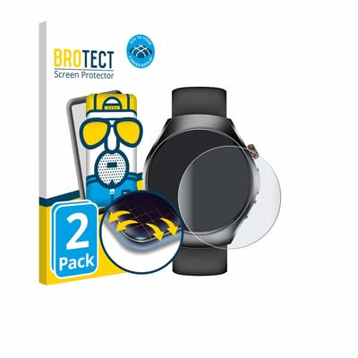 BROTECT - Screenprotector voor Smartwatch ET460 1.47" - Folie Beschermfolie matte volledig dekking 2 Stuks