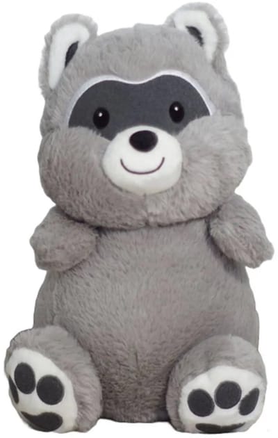 Wasbeer (Grijs) Kawaii Pluche Knuffel 22 cm - Speelgoed Knuffels Knuffeldier voor Kinderen Jongens Meisjes - Kawaii Kussen - Panda Teddybeer Knuffelbeer