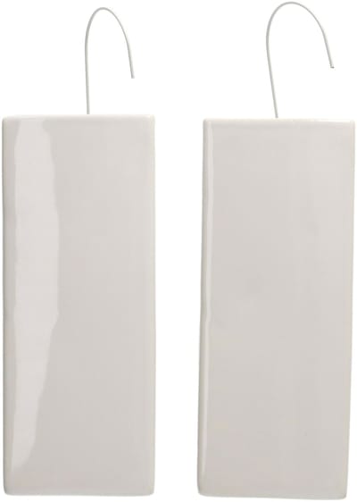 Bellatio design Waterverdamper radiator - 10x - dolomiet - wit - 8x20 cm - luchtbevochtiger radiator - verdampingsbakje