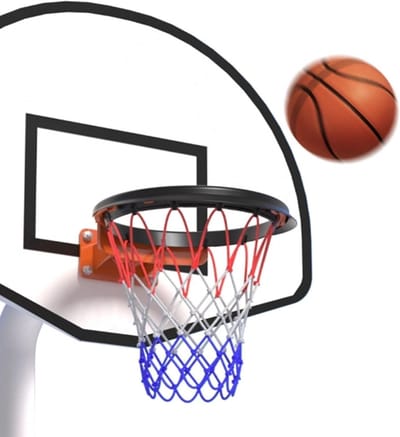 Basketbalnet - Basketbalring net - Buiten spelen - Anti-wirwar technologie - Universeel - Zwart