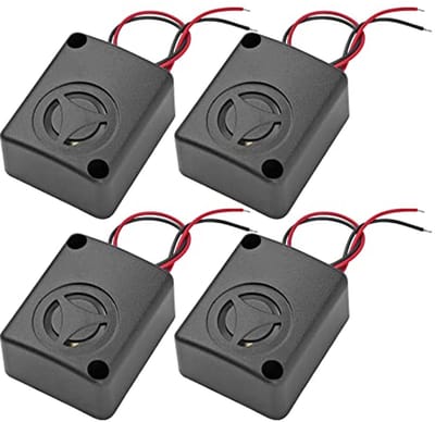 Mini Piezo Alarm Sirene 110dB - 4 Stuks - Hoge Geluidsdruk voor Beveiliging van Auto's en Kluisjes